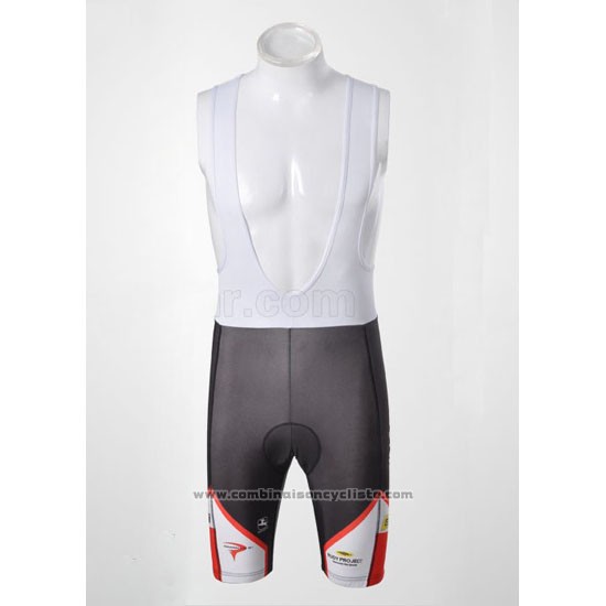 2010 Maillot Cyclisme Pinarello Noir et Rouge Manches Courtes et Cuissard