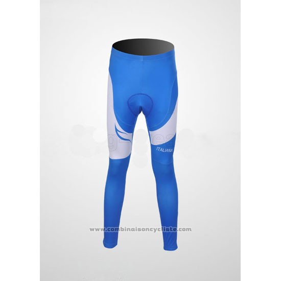 2011 Maillot Cyclisme Pinarello Azur et Blanc Manches Longues et Cuissard