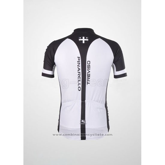 2012 Maillot Cyclisme Pinarello Noir et Blanc Manches Courtes et Cuissard