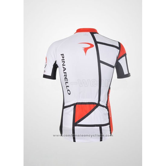 2012 Maillot Cyclisme Pinarello Rouge et Blanc Manches Courtes et Cuissard