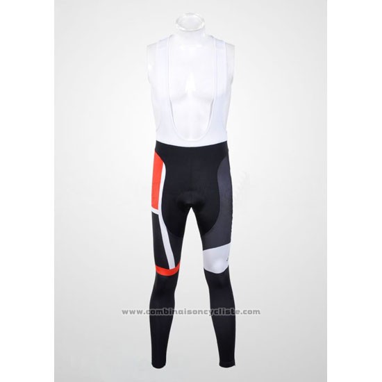 2012 Maillot Cyclisme Pinarello Rouge et Blanc Manches Longues et Cuissard