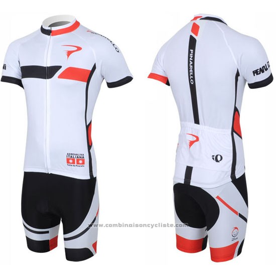 2013 Maillot Cyclisme Pinarello Noir et Blanc Manches Courtes et Cuissard