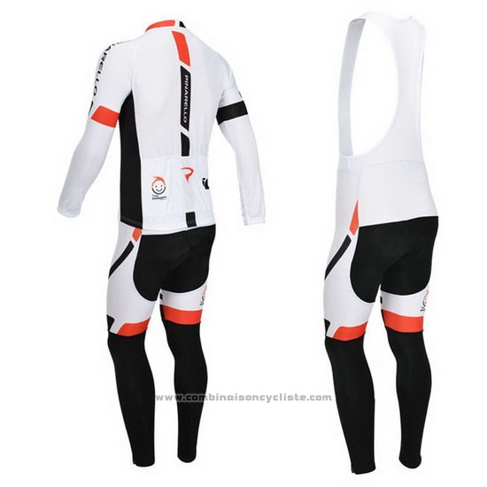 2013 Maillot Cyclisme Pinarello Noir et Blanc Manches Longues et Cuissard