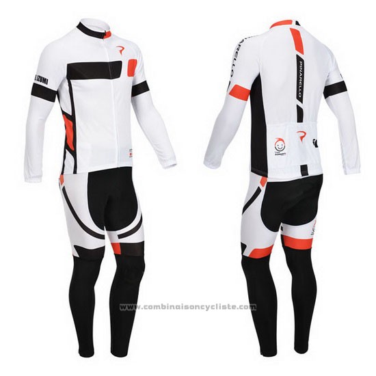 2013 Maillot Cyclisme Pinarello Noir et Blanc Manches Longues et Cuissard