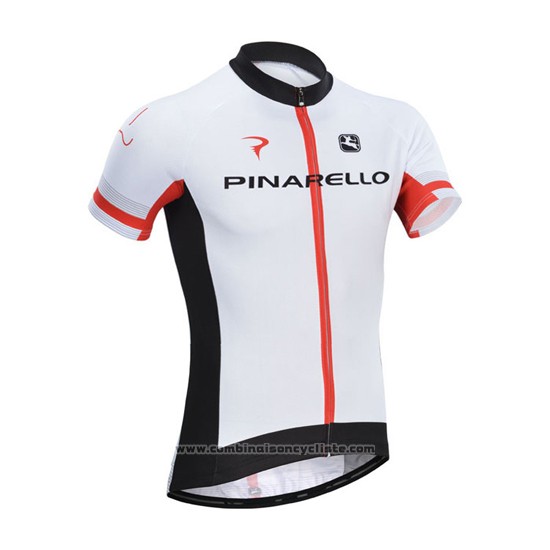 2014 Maillot Cyclisme Pinarello Noir et Blanc Manches Courtes et Cuissard