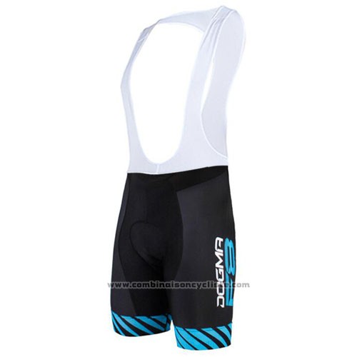 2015 Maillot Cyclisme Pinarello Noir et Bleu Manches Courtes et Cuissard