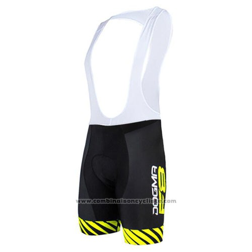 2015 Maillot Cyclisme Pinarello Noir et Jaune Manches Courtes et Cuissard