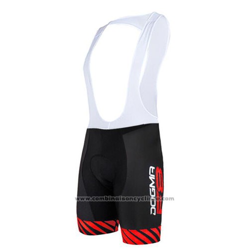 2015 Maillot Cyclisme Pinarello Noir et Rouge Manches Courtes et Cuissard