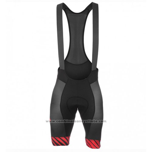 2016 Maillot Cyclisme Pinarello Noir et Rouge Manches Courtes et Cuissard