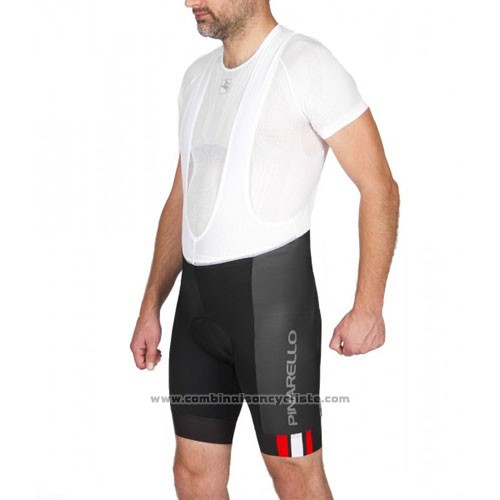 2016 Maillot Cyclisme Pinarello Rouge et Noir Manches Courtes et Cuissard