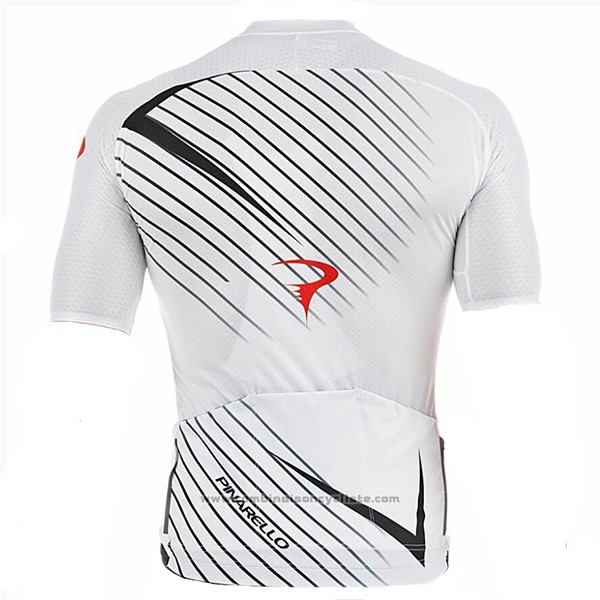 2017 Maillot Cyclisme Pinarello Blanc Manches Courtes et Cuissard