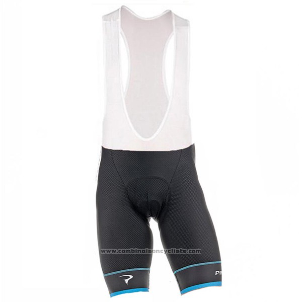 2017 Maillot Cyclisme Pinarello Bleu et Noir Manches Courtes et Cuissard