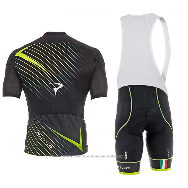 2017 Maillot Cyclisme Pinarello Noir Manches Courtes et Cuissard