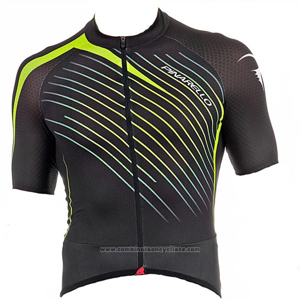 2017 Maillot Cyclisme Pinarello Noir Manches Courtes et Cuissard