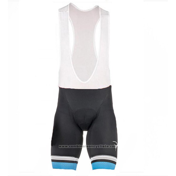 2017 Maillot Cyclisme Pinarello Noir et Bleu Manches Courtes et Cuissard