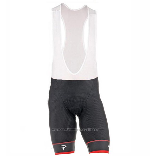 2017 Maillot Cyclisme Pinarello Noir et Rouge Manches Courtes et Cuissard