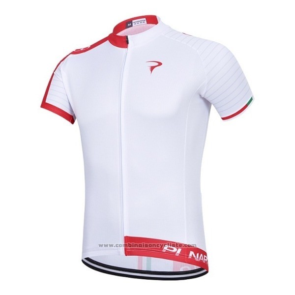 2018 Maillot Cyclisme Pinarello Blanc Rouge Manches Courtes et Cuissard