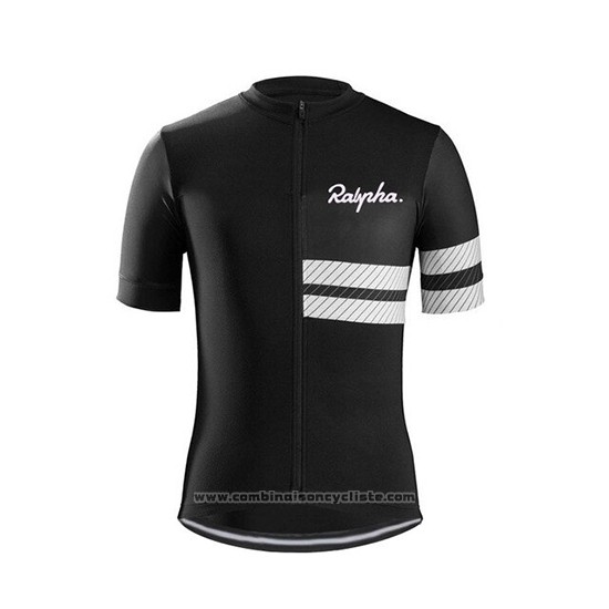 2019 Maillot Cyclisme Ralph Noir Blanc Manches Courtes et Cuissard