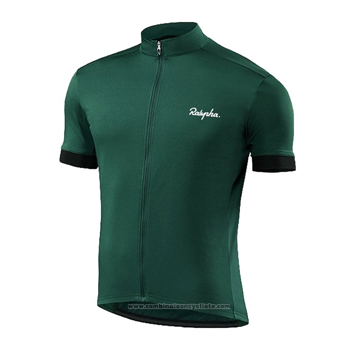 2021 Maillot Cyclisme Ralph Profond Vert Manches Courtes et Cuissard
