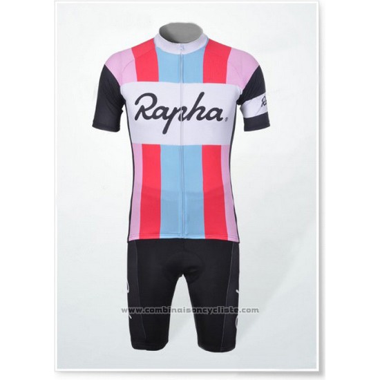 2012 Maillot Cyclisme Rapha Rouge et Blanc Manches Courtes et Cuissard