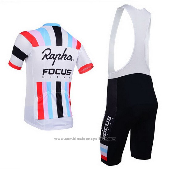 2013 Maillot Cyclisme Rapha Blanc Manches Courtes et Cuissard