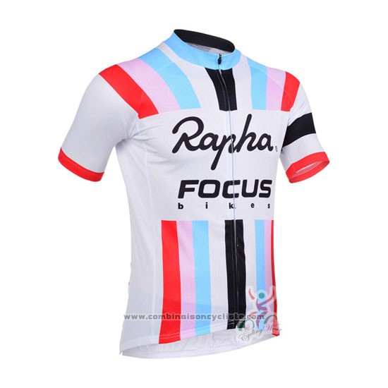 2013 Maillot Cyclisme Rapha Blanc Manches Courtes et Cuissard
