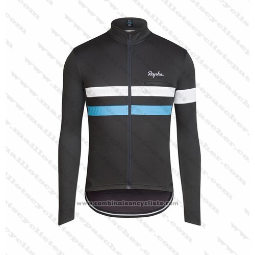 2016 Maillot Cyclisme Rapha Noir et Blanc Manches Courtes et Cuissard