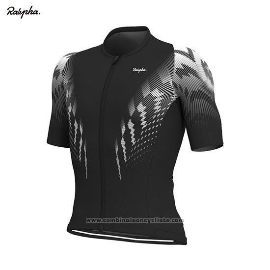 2019 Maillot Cyclisme Rapha Noir Blanc Manches Courtes et Cuissard