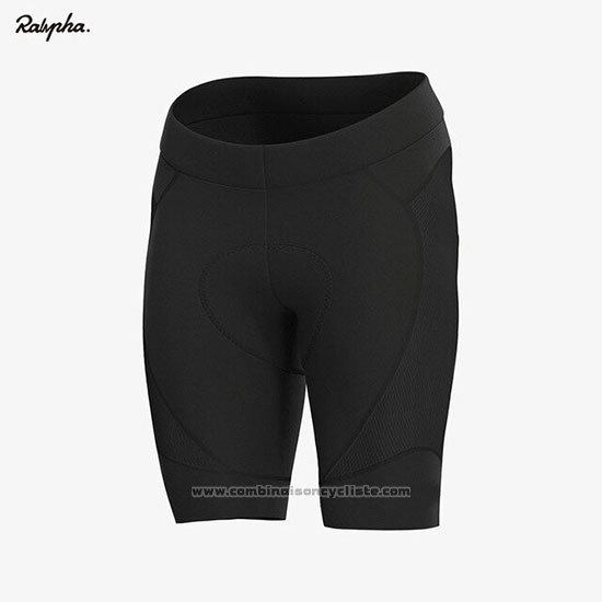 2019 Maillot Cyclisme Rapha Noir Jaune Manches Courtes et Cuissard