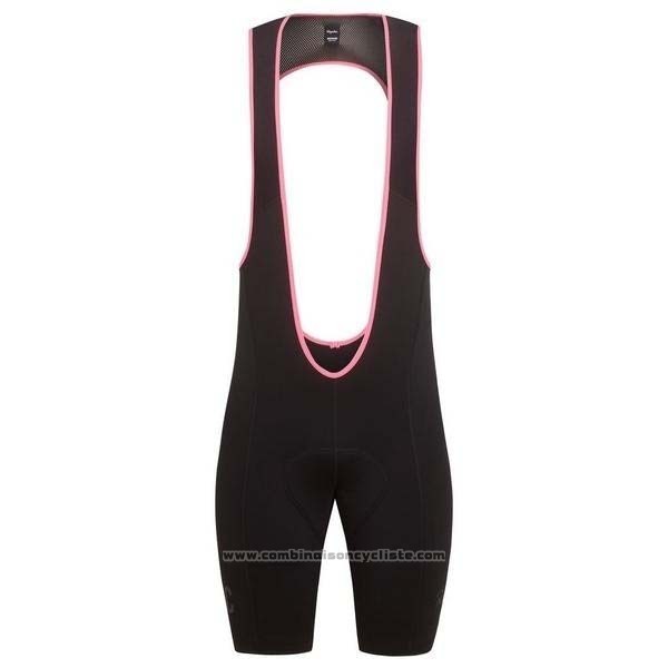 2019 Maillot Cyclisme Rapha Noir Rose Manches Courtes et Cuissard