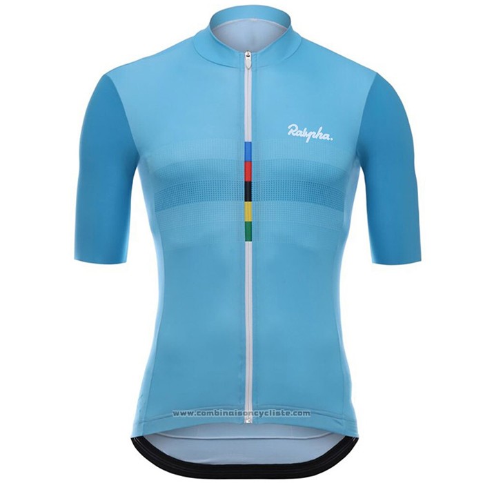 2020 Maillot Cyclisme Rapha Bleu Clair Manches Courtes et Cuissard