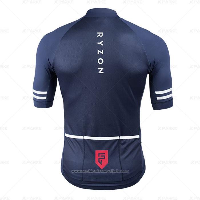 2020 Maillot Cyclisme Ryzon Bleu Manches Courtes et Cuissard