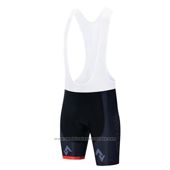 2019 Maillot Cyclisme STRAVA Noir Manches Courtes et Cuissard