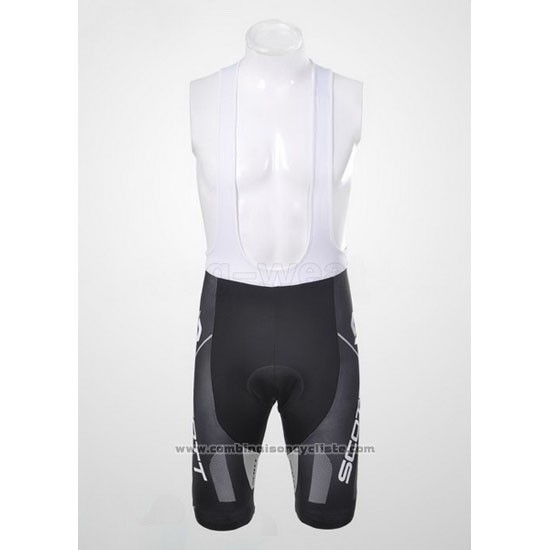 2012 Maillot Cyclisme Scott Blanc et Gris Manches Courtes et Cuissard