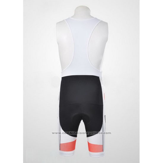2012 Maillot Cyclisme Scott Blanc et Rouge Manches Courtes et Cuissard