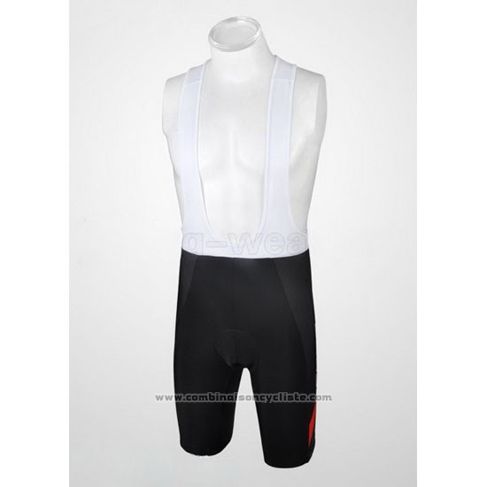 2012 Maillot Cyclisme Scott Noir et Rouge Manches Courtes et Cuissard