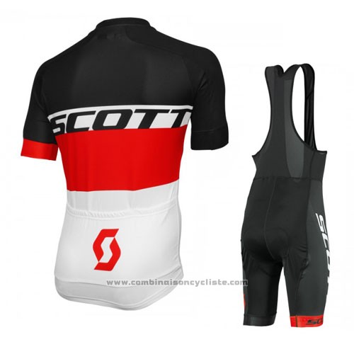 2016 Maillot Cyclisme Scott Jaune et Blanc Manches Courtes et Cuissard