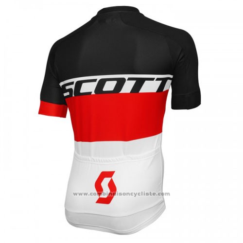 2016 Maillot Cyclisme Scott Jaune et Blanc Manches Courtes et Cuissard