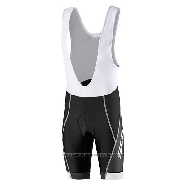 2017 Maillot Cyclisme Scott Noir et Rouge Manches Courtes et Cuissard