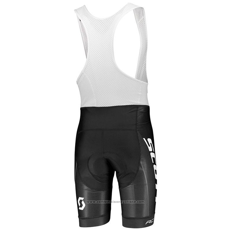 2018 Maillot Cyclisme Scott Rc Blanc Manches Courtes et Cuissard