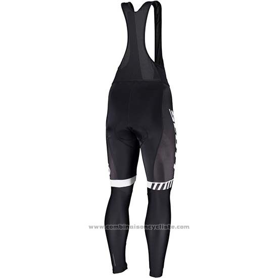 2019 Maillot Cyclisme Scott Noir Blanc Manches Longues et Cuissard