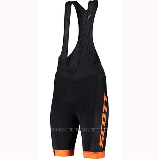 2019 Maillot Cyclisme Scott Noir Gris Manches Courtes et Cuissard