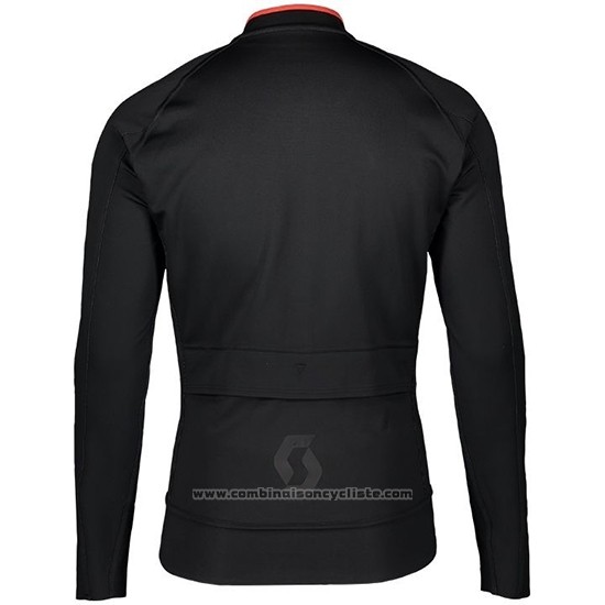 2019 Maillot Cyclisme Scott RC FF Jaune Noir Manches Longues et Cuissard