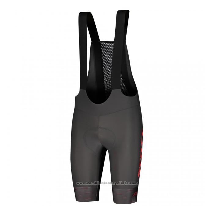 2021 Gilet Coupe-Vent Scott Rouge Manches Courtes et Cuissard