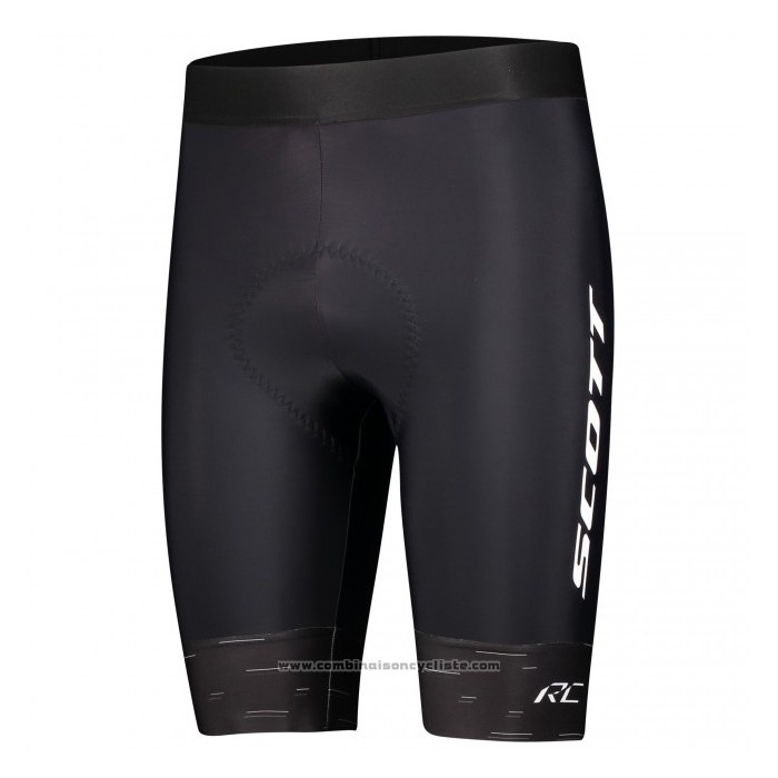 2021 Maillot Cyclisme Scott Blanc Manches Courtes et Cuissard