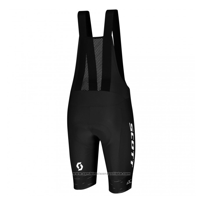 2021 Maillot Cyclisme Scott Noir Blanc Manches Courtes et Cuissard