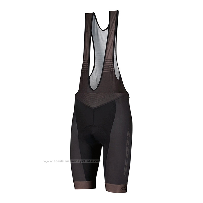 2022 Maillot Cyclisme Scott Noir Manches Courtes et Cuissard