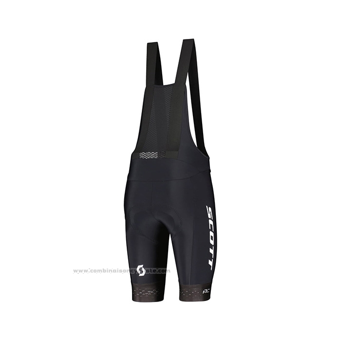 2022 Maillot Cyclisme Scott Rouge Blanc Manches Courtes et Cuissard