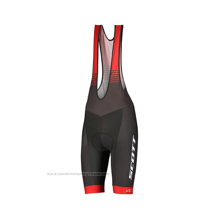 2022 Maillot Cyclisme Scott Rouge Manches Courtes et Cuissard