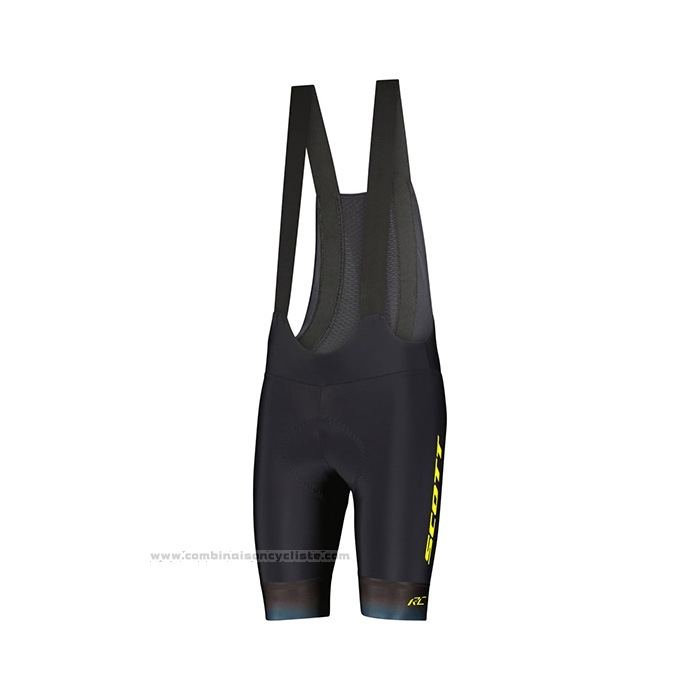 2022 Maillot Cyclisme Scott Vert Marron Manches Courtes et Cuissard